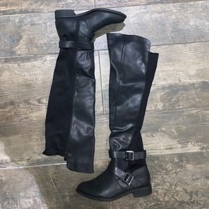 Top Moda Leather Knee High Boots